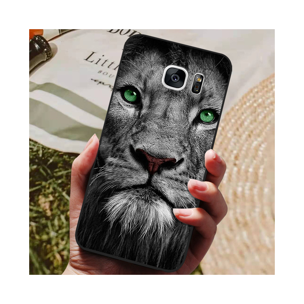 (16, For Samsung S6 Edge) For Samsung Galaxy S7 Edge Silicone Case Cute Patt 931287563226