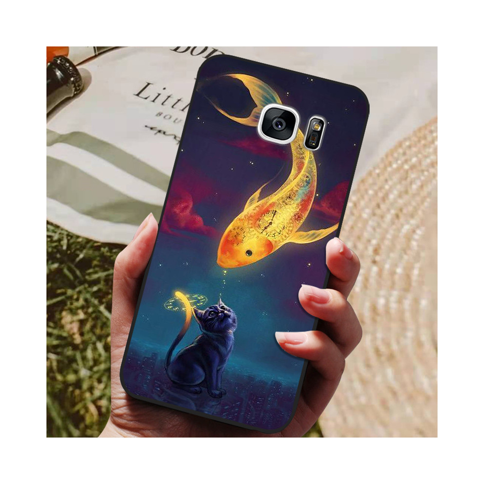 (4, For Samsung S6) For Samsung Galaxy S7 Edge Silicone Case Cute Patt 931287563370