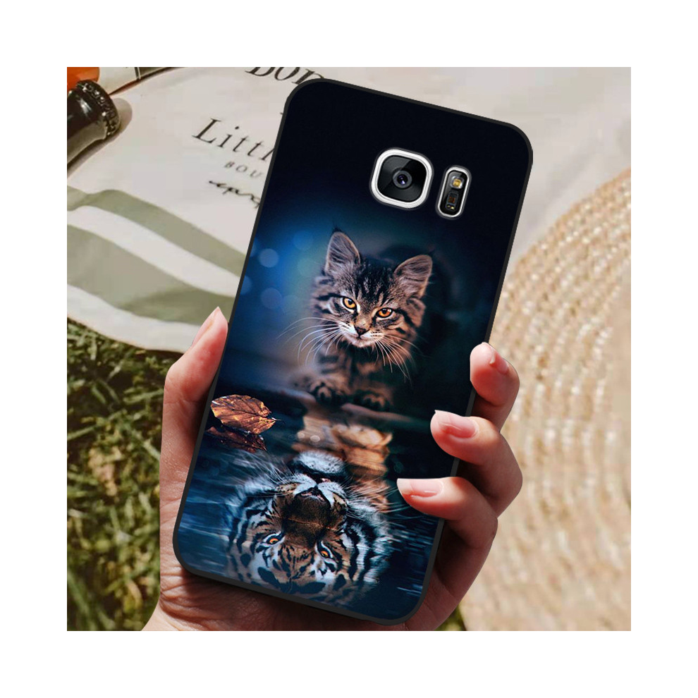 (3, For Samsung S7 Edge) For Samsung Galaxy S7 Edge Silicone Case Cute Patt 931287563448