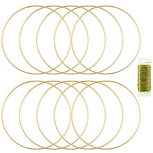 8-pack metalen ringen voor handwerk 14 inch macrame ringen dromenvangerbenodigdheden bloemenhoepel centerpieces cirkel centerpieces voor bruiloftstaf