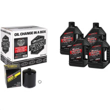 Maxima 90-119014PB V-Twin Quick Change Kit Synthetic with Black Filter Twin Cam