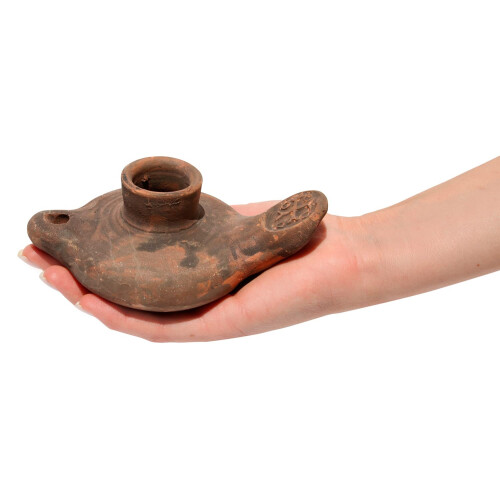 Lampada d'olio biblica con croce - Stile erodiano 1