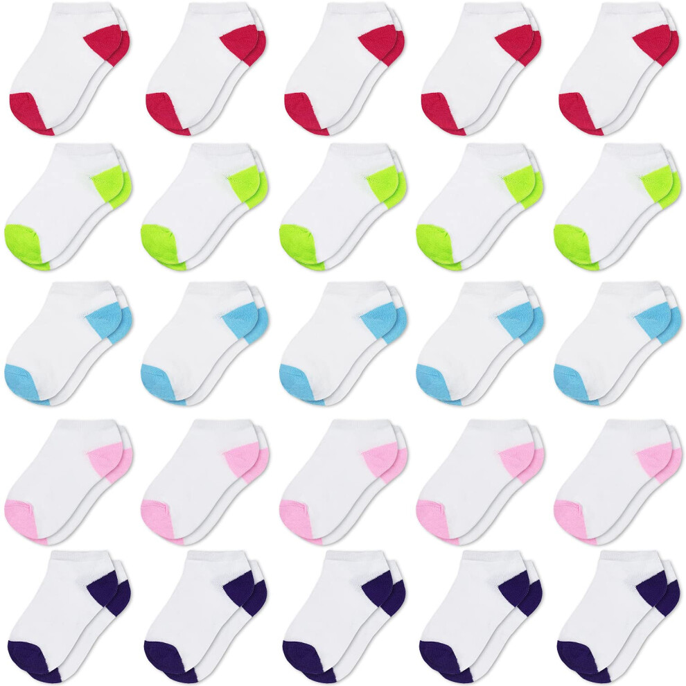 Sptramle Kinder-S Ckchen, Babysocken Mit Niedrigem Schnitt Fur Kleinkinder, Kinder, Jungen Und Madchen (4 7 Jahre), 25 Paar Fusslinge Mit Halbem P-image