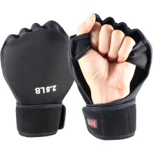 Guanti a mano ponderati 5 libbre (2,5 libbre ciascuno) guanti di fitness di ferro morbido lavabili per l'allenamento della forza di nuoto di boxe in