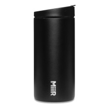 MiiR, Flip Traveler, Isolado a Vácuo com Tampa Antivazamento, Aço Inoxidável Sem BPA, Preto, 12 Fl Oz