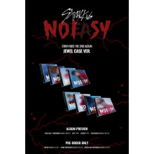 JYP Ent. Stray Kids - No Easy Jewel Case Ver./Random Cover 2nd Album Album+CultureKorean Gift Decorative Stickers  Photocards