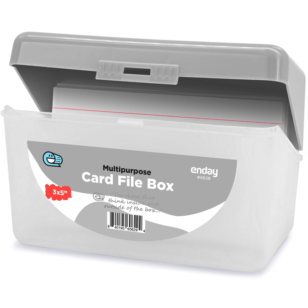 Index card Holder grey  3x5 Note Flash card Organizer case  Stackable Index card File with flip top  Notecard Recipe Purple  Red  green  Blue  grey  P