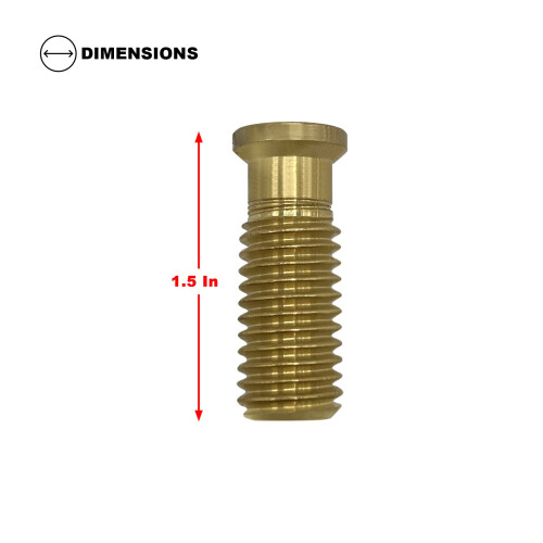 Poolzilla Parafuso de Âncora de Latão Estendido 1-5/16" - Pacote com 25 - Ajuste Universal 1