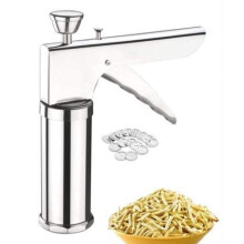 D & S Rustfrit St?l Sev Chakli Murukku Sancha Maker Machine Rustfrit St?l K?kkenpresse Sev Chakli Maker S?lv