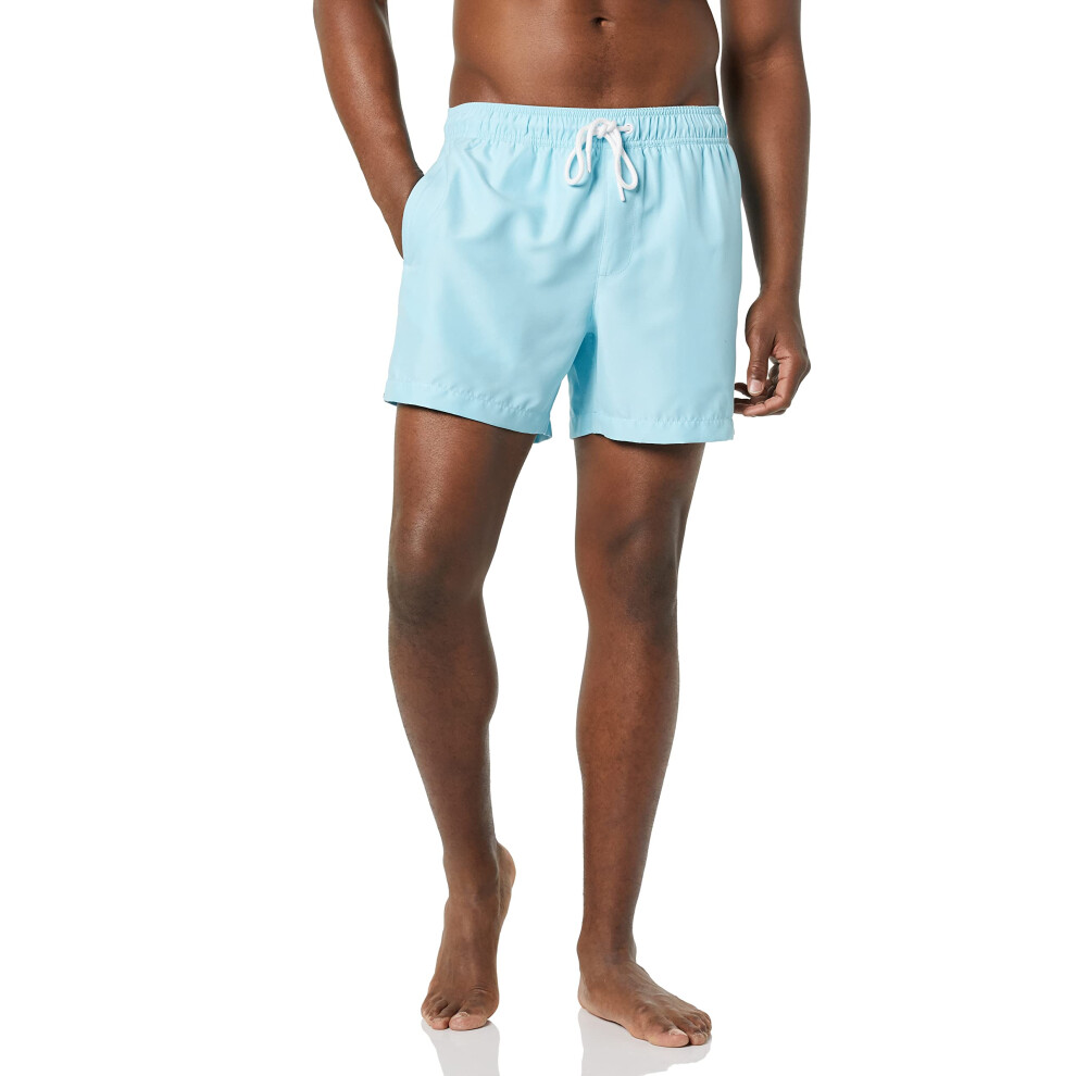 Amazon Essentials Men's 5 Quick-Dry Swim Trunk  Light Blue  34
