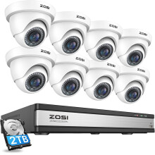 ZOSI CCTV 8 Camera System 1080P 16CH DVR 2TB HDD IR Night Vision