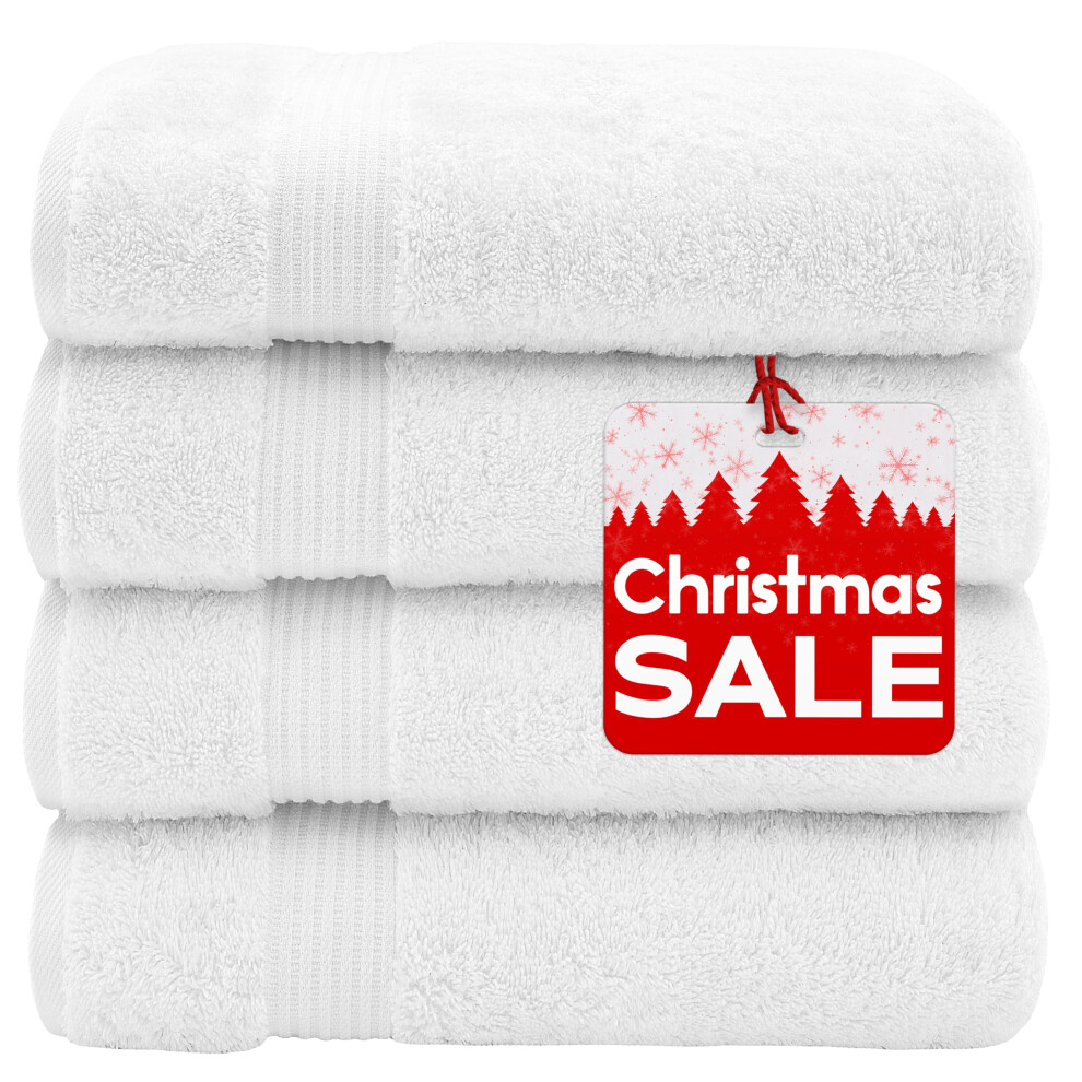 Serviettes de bain American Veteran Towel pour salle de bain, lot de 4, 27 pouces, 54 pouces, 100 % coton turc, grandes serviettes de bain, ensem