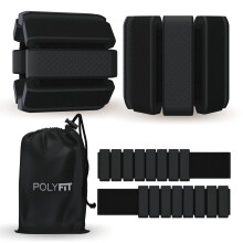 Pesas para mu ecas y tobillos Polyfit - Pesas ajustables para tobillos para mujeres y hombres - Yoga, caminatas, carreras, baile, barra, pilates,