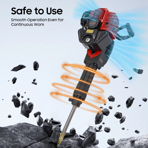 52cc Multifunctional petrol pickaxe seedling digging machine 2