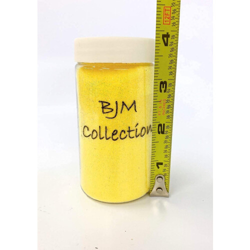 BJM Collection 100g Ροζ Χρυσό Λάμψη Σκόνη Μπουκάλι Τέχνης 1