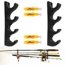 Horisontal Golf Club Wall Mount Golf Club Arrang?rer Golf Club Display Golf Putter Rack Wall Storage Rack - Holder 4 Clubs - Let at installere ha
