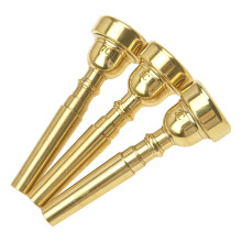 3pcs Yootones trompet mundstykket 7c 5c 3c trompet mundstykket s?t til begyndere og professionelle spillere (guld)