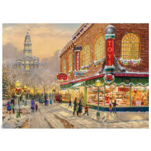 Ceaco - Thomas Kinkade - Vánoční přání - 1000 dílků skládačka