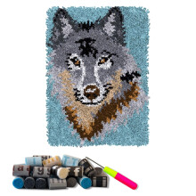 DL-YTG LATCH HOOK HOW LITS RUG WOLF CRUCET CROUCA CURA CROULUI PREGA?IE PREGATE CAVA COVER COVER COUNT CONTRA?IE DIY ?I KIT LATCH COME