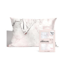 Kitsch Satin Pillowcase with Zipper for Hair & Skin Softer Than Silk Pillow Cases Queen Smooth Pillow Covers Machine Washable Wrinkle-Free Coolin