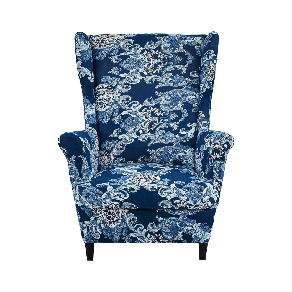 Housse de fauteuil     oreilles Eco-Ancheng, lot de 2 housses de fauteuil     oreilles en    lasthanne, avec    lastique en bas, pour salon