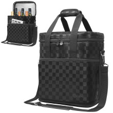OPUX - Bolsa para 6 botellas, aislante y acolchada, ideal para viajes, picnics, BYOB, port?til, a prueba de fugas, ideal para cenas, fiestas y Navidad