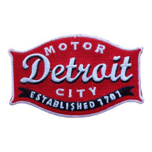 Detroit Buckle 100 % broderim?rke Stryg eller sy p? broderet 3,75"""" bred x 2,5"""" h?j