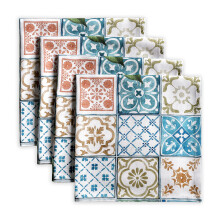 Maison D Hermine Napkins 100% coton Ensemble de 4 serviettes de dner lavables en tissu decoratives pour cadeaux Dner de vacances Baby Shower &
