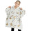 KFUBUO Φορετό Μπλουζάκι Κουβέρτα για Παιδιά Sherpa Oversized με Τσέπη 6-10 Ετών 3