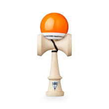 KROM ? Kendama-Spielzeug POP LOL Orange ? Hochwertiges Holz ? Extra stark ? f?r Anf?nger und Profis ? Geschenkpackung: Extra Schnur + Aufkleber