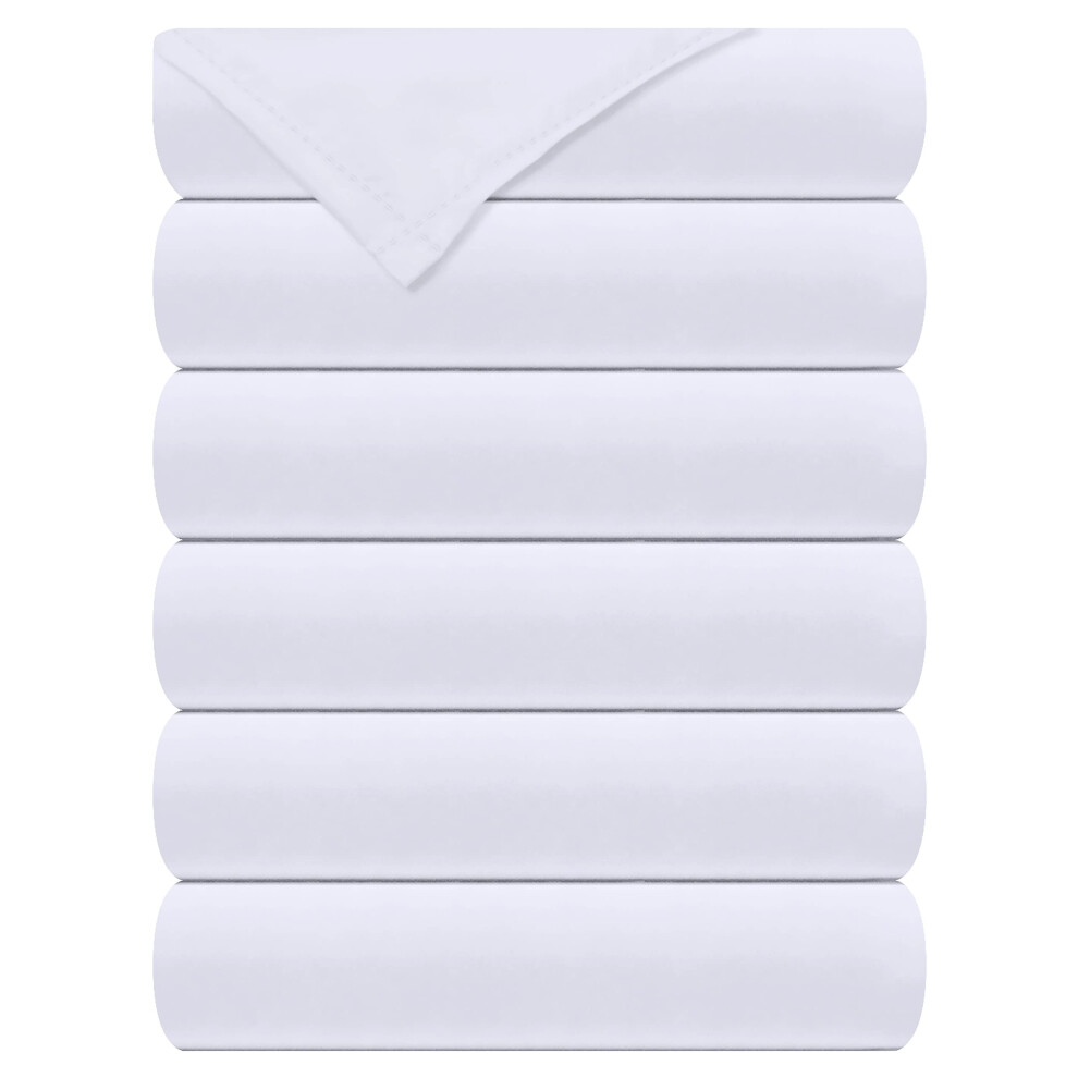 Set Di Lenzuola Royale Linen, Confezione Da 6 - Lenzuolo Sopra - Morbida Microfibra 1800 - Antipiega E Antimacchia - Per Lettino Da Massaggio In