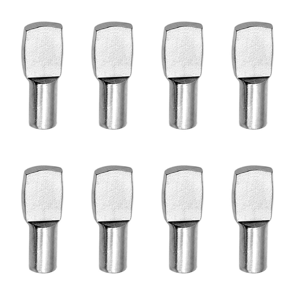 100 Pcs Shelf Pins Pegs 5Mm Spoon Shape Nickel Plated Shelf Support Pegs Bookshelf Pegs For Shelves Cabinet Shelf Bracket Pegs Shelf Pins Holders For 730869877184