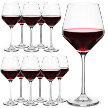 Btat- Wine Glass Set Set of 12 15 oz Wine Glasses with Stem Long Stem Wine Glasses Crystal Wine Glasses Red Wine Glasses White Wine Glasses St