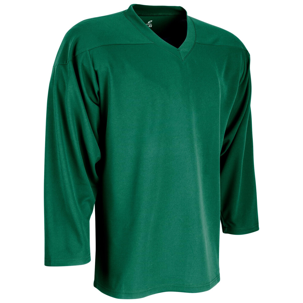 CHAMPRO Men's Standard Faceoff Adult Hockey Jersey Forest Green X-Large