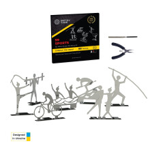 Metal Miniature Figurer 99 Sportsmetal DIY Kit figurer Sport 99 slags sportsmetal actionfigurer indstillet til sportselskere og samlere Great gav