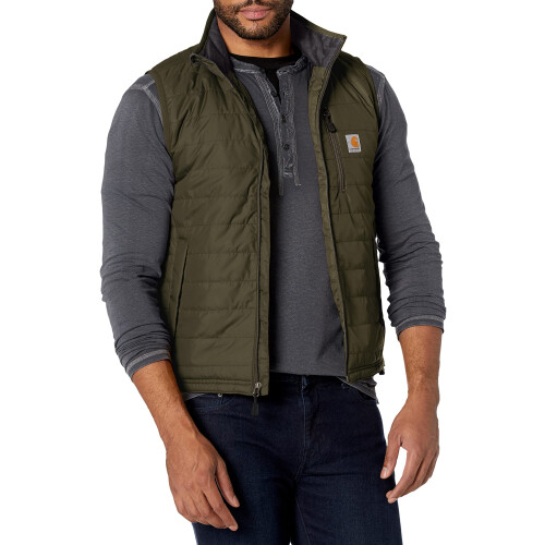 Carhartt Carhartt Herren Rain Defender Relaxed Fit Leichte Isolierte Weste, Moos, Medium DE