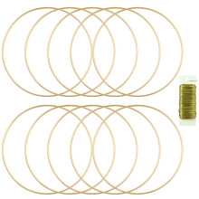 8-pack metalen ringen voor handwerk 18 inch macram?ingen dromenvangerbenodigdheden bloemenhoepel centerpieces cirkel centerpieces voor bruiloftstafel