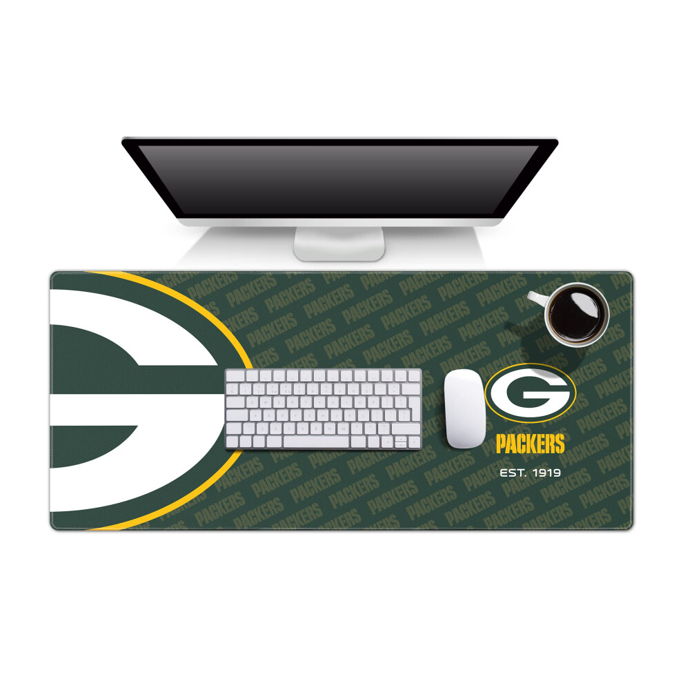 Youthefan Nfl Bay Packers Logo Series Desk Pad Green 810081901024