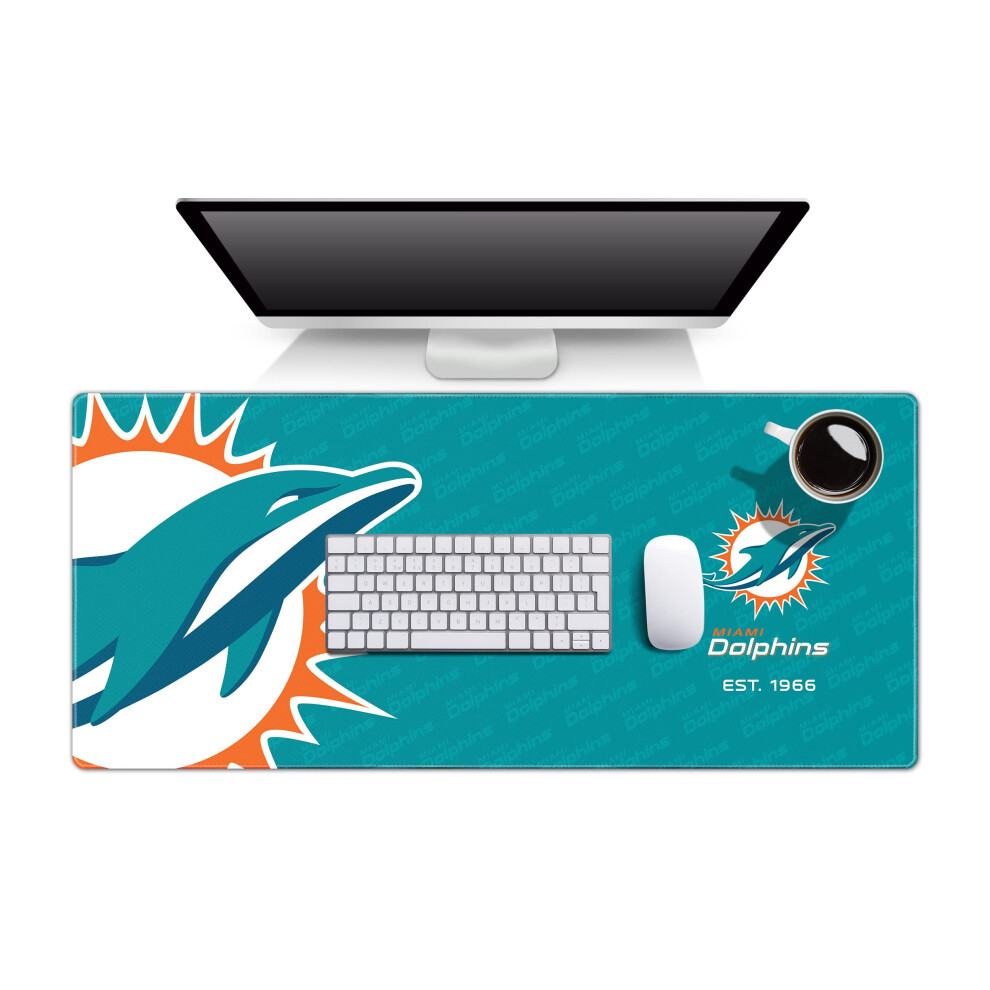 Youthefan Nfl Miami Dolphins Logo Series Desk Pad 810081901109