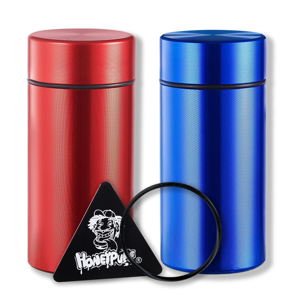Honeypuff Geurbestendige Pot, Draagbare Luchtdichte Opbergcontainer Met Siliconen Ring, 42 Ml Multifunctionele Aluminium Opbergfles Voor Koffie, Krui-image