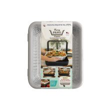 Fancy Panz Classic Dress Up Protect Your Foil Pan fabrique aux Etats-Unis s'adapte a une demi-taille Pans en aluminium Poux en papier d'aluminium