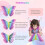 Brincadeira Jumbo de Borboleta para Meninas, 15.75 Polegadas, 162 Bolhas, Brinquedo Fidget Gigante 5