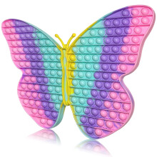 Jumbo Butterfly Pop pentru fete Este 15,75 inch 162 bule Extra mare pop popping toye Toys gigant fluture jucarie imens