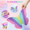 Brincadeira Jumbo de Borboleta para Meninas, 15.75 Polegadas, 162 Bolhas, Brinquedo Fidget Gigante 4