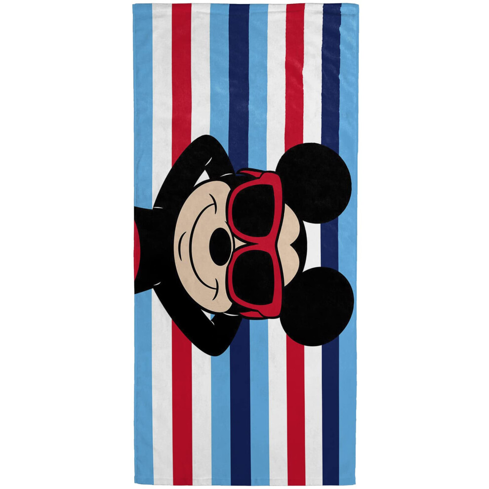 Asciugamano Da Bagno/Piscina/Spiaggia Jay Franco Disney Mickey Mouse Summer Starts Here - Asciugamano In Cotone Super Morbido E Assorbente, Resis