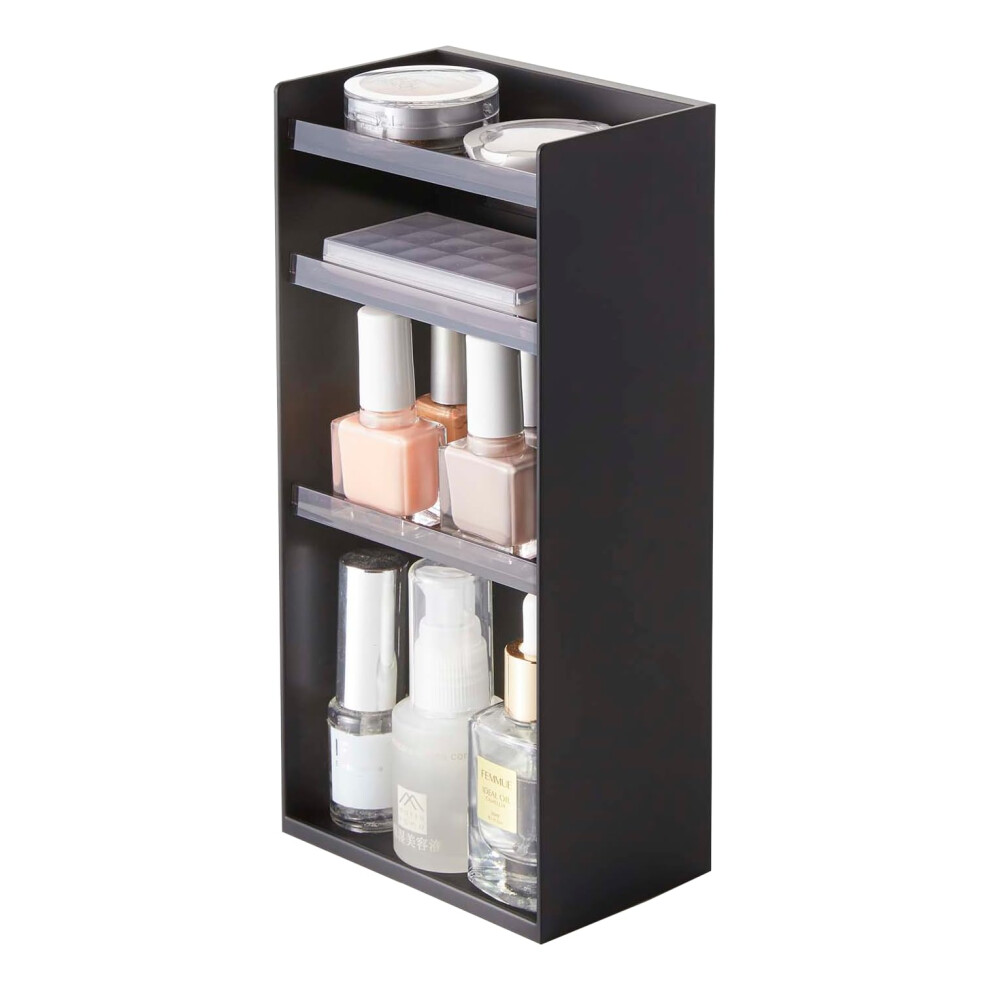 Yamazaki Home Tower Jewelry & Makeup Organizer Standup Cosmetic Storage Box Display Case - Flat - Abs Plastic