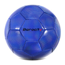Barocity Soccer Ball - Bola de partido oficial de nios y nias con un patrn hexadecimal reflectante de arco iris para el tiempo de juego y juegos d