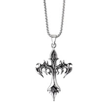 Sacina Gothic-Kreuz-Halskette, Y2k-Kreuz-Halskette, Zinklegierung, schwarze Kreuz-Halskette, Halloween, Weihnachten, Gothic-Schmuck, Geschenk f   r