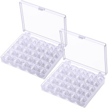 50 stuks spoeltjes voor naaimachine - Eoehro Sa156 Spoeltjes Spoeltjes Klasse 15 Naaiaccessoires Plastic spoeltje met doos 2