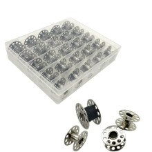 25 datorer Metal Bobbins fr symaskin med frvaringslda A Class 15 Universal Bobbins i fall kompatibelt fr bror Janome -sngaren Bernina Toyata